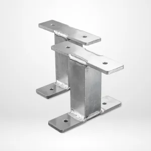 120mm Tradesman Rack Mounting Feet (Pair) - Alloy