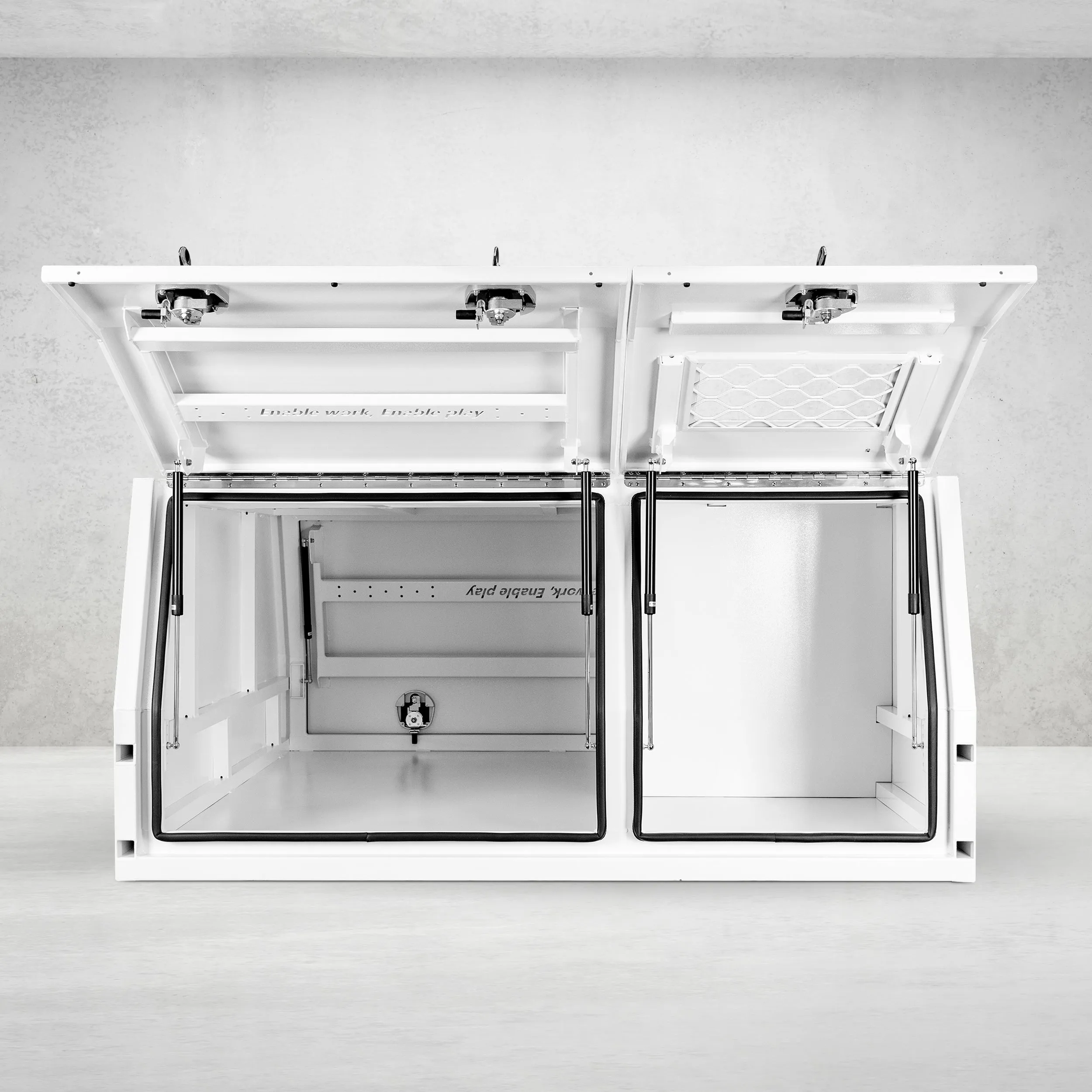 1800mm Aluminium Canopy DS - White