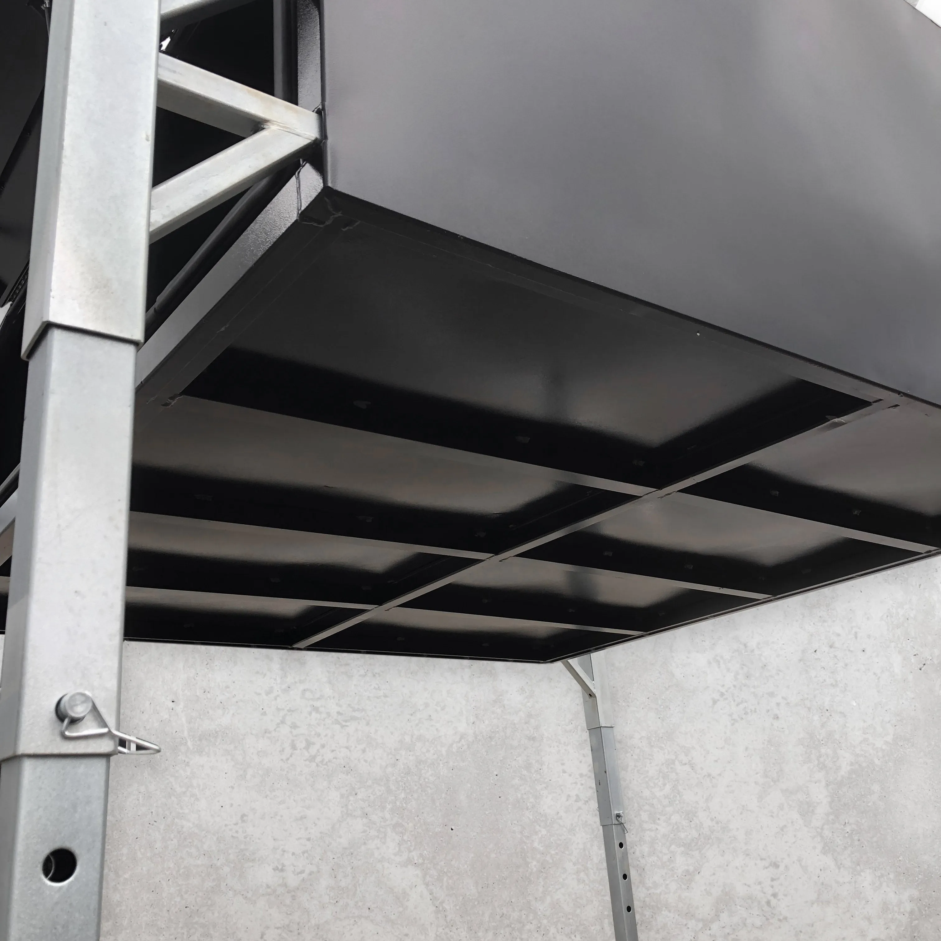 2100mm Aluminium Canopy - Black