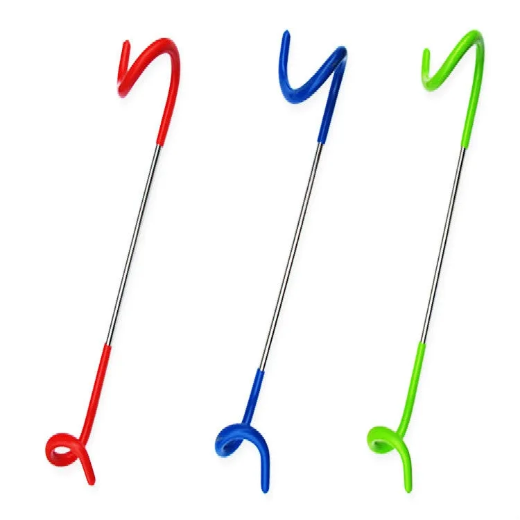 27CM Outdoor Portable Light/Bag/Cloth Hanging Hook Tent Beach Camping Tents Pole Accessories Alloy Hooks, Color Random Delivery