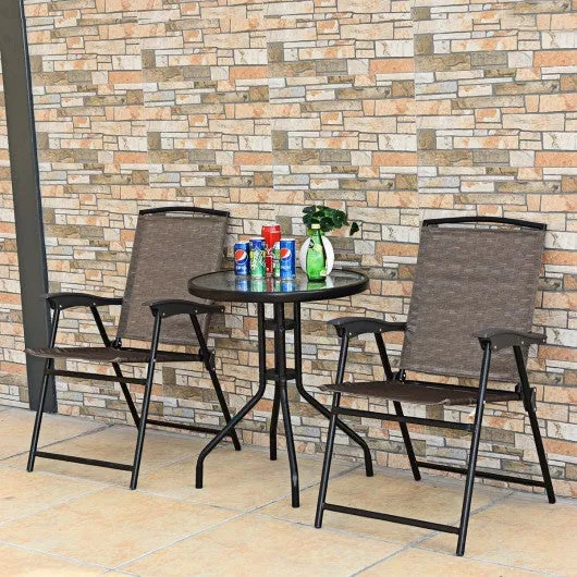 3 pcs Bistro Patio Garden Furniture Set