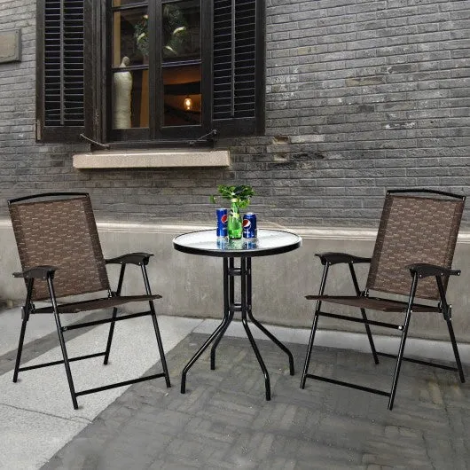 3 pcs Bistro Patio Garden Furniture Set