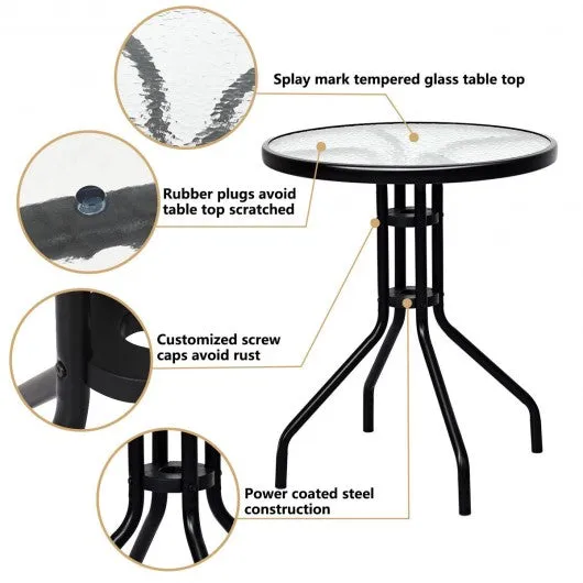 3 pcs Bistro Patio Garden Furniture Set