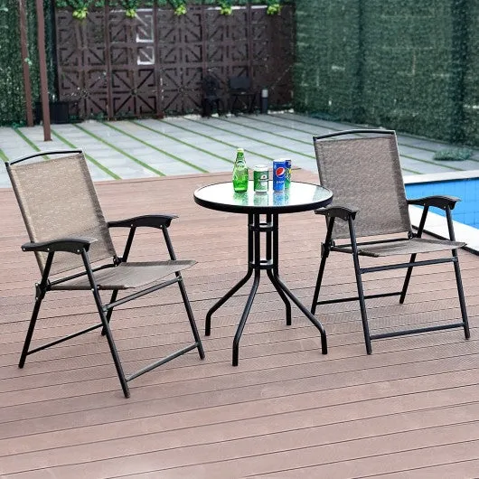 3 pcs Bistro Patio Garden Furniture Set