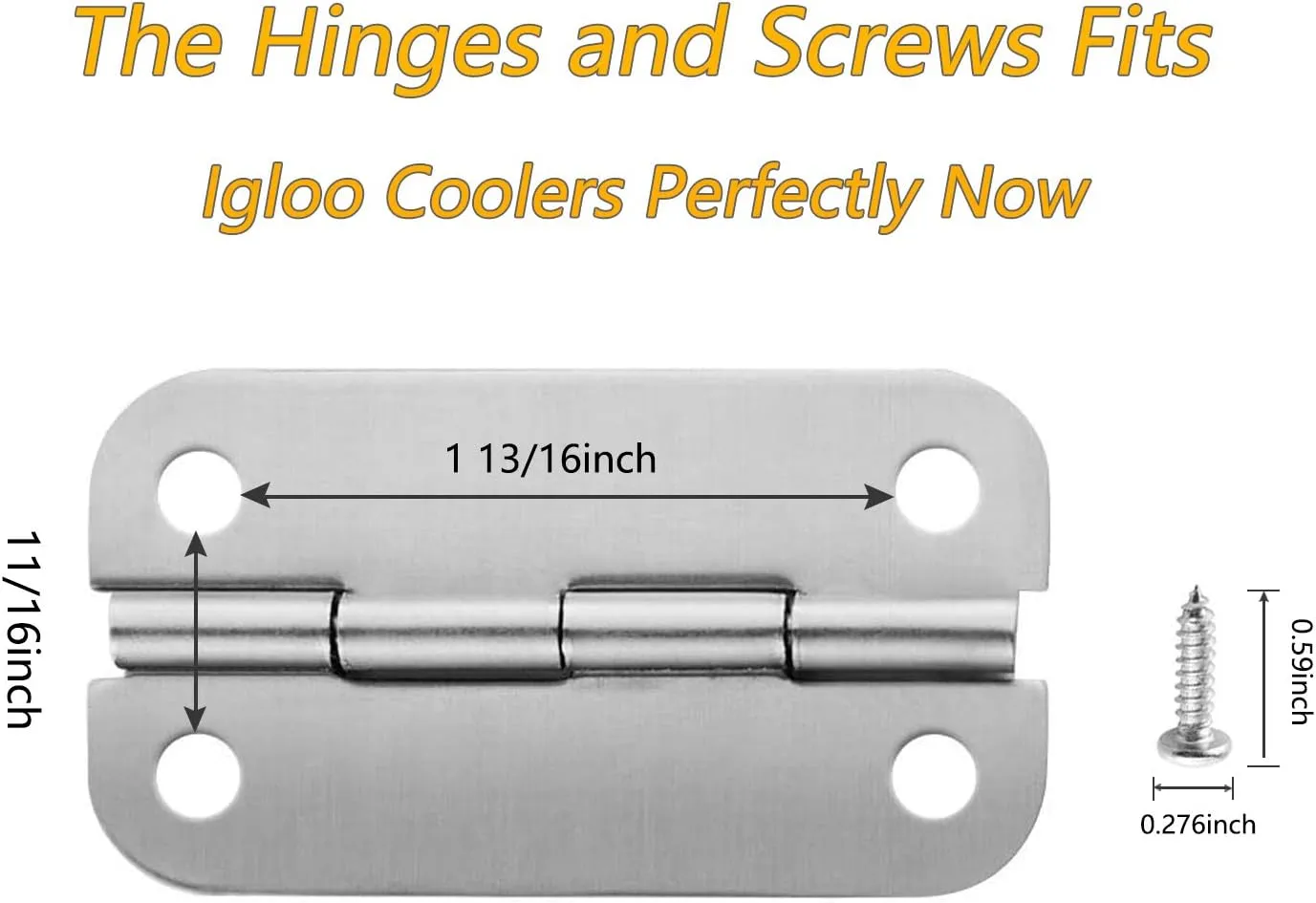316 Stainless Steel Cooler Hinges Replacement Parts for Igloo Style Ice Chests