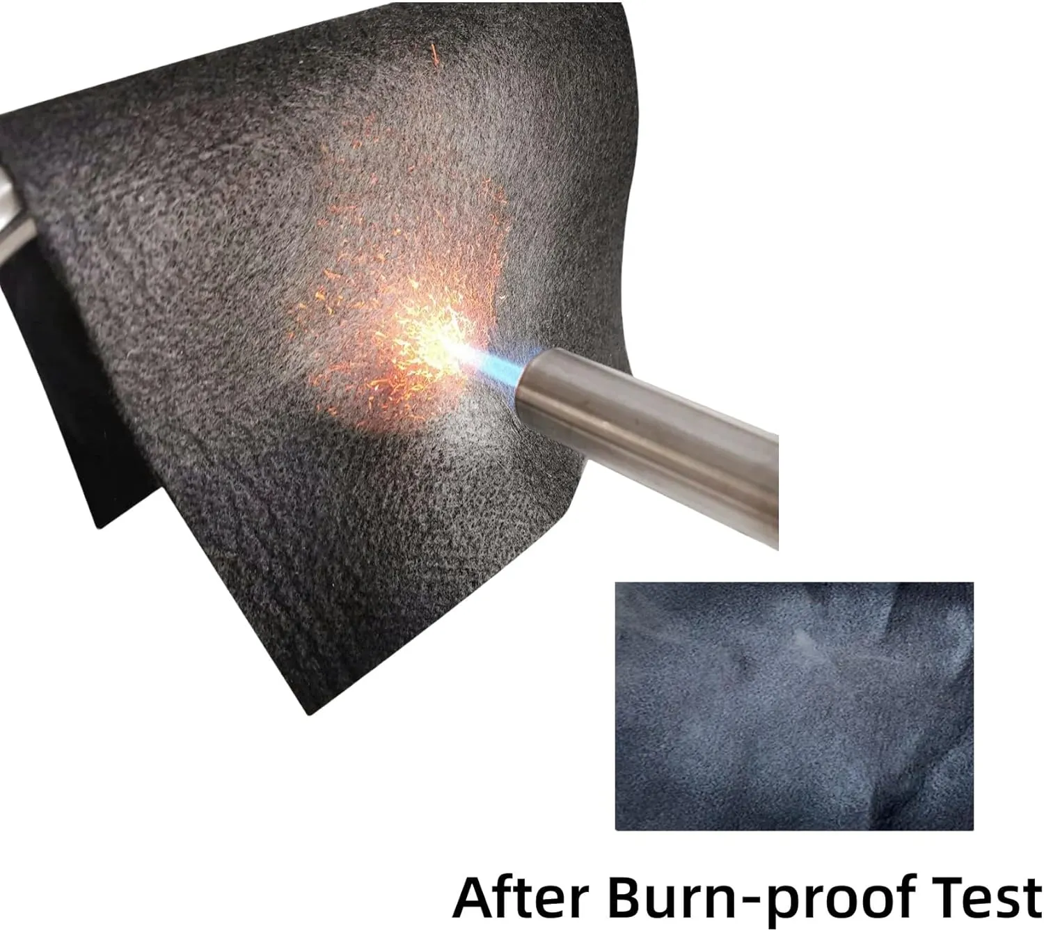 39 x 48 x 1/5 inches Carbon Fiber Welding Blanket Fireproof, Heat Resistant Fabric 1800F High Temp Insulation Pad, Flame Retardant Protective Mat for Soldering Welding Brazing Plumbing