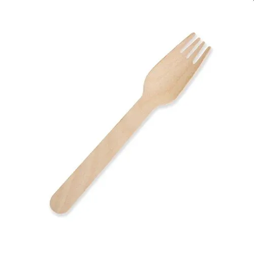 400 X Disposable Wooden Cutlery Bulk Bamboo Party 160mm - Spoons/Knives/Forks