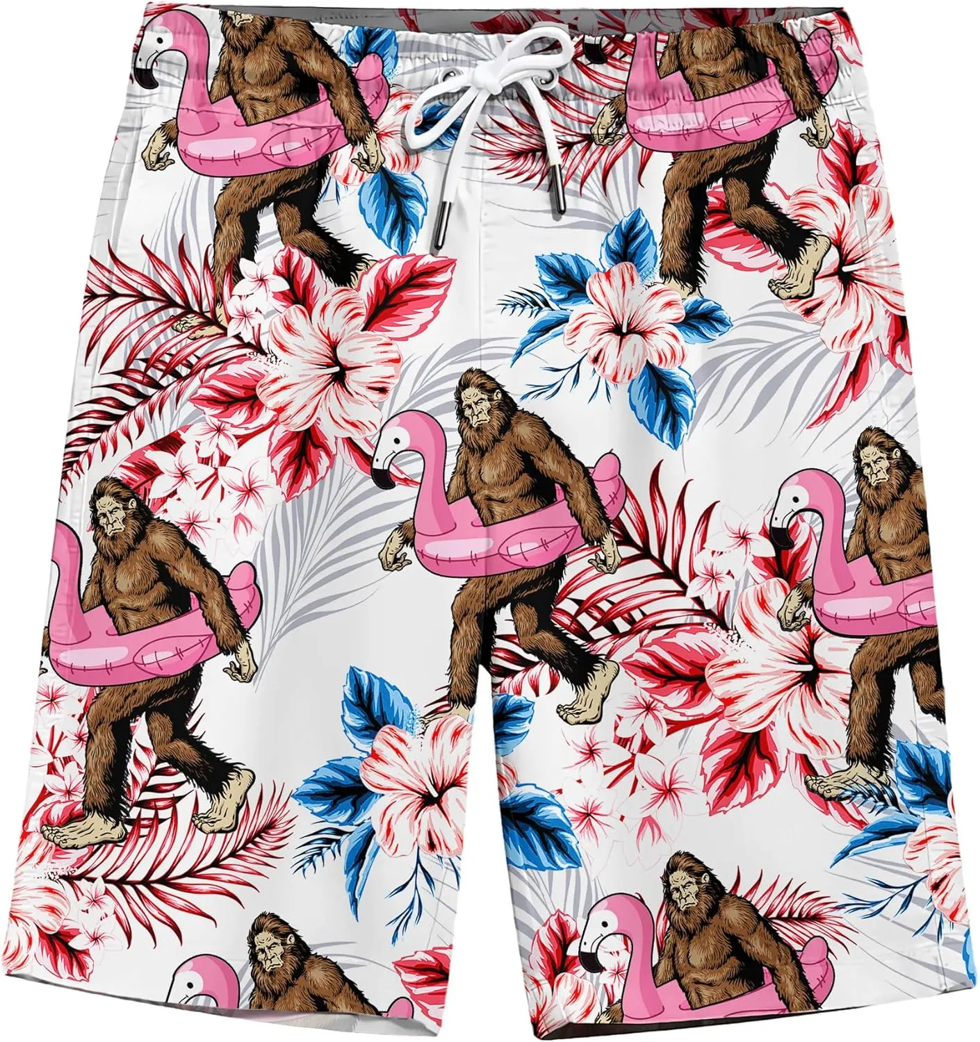 ACEPrints Funny Hawaiian Shorts for Men Casual Shorts Men Retro Hawaiian Mens Shorts Swim Shorts for Men Mens Swim Trunks