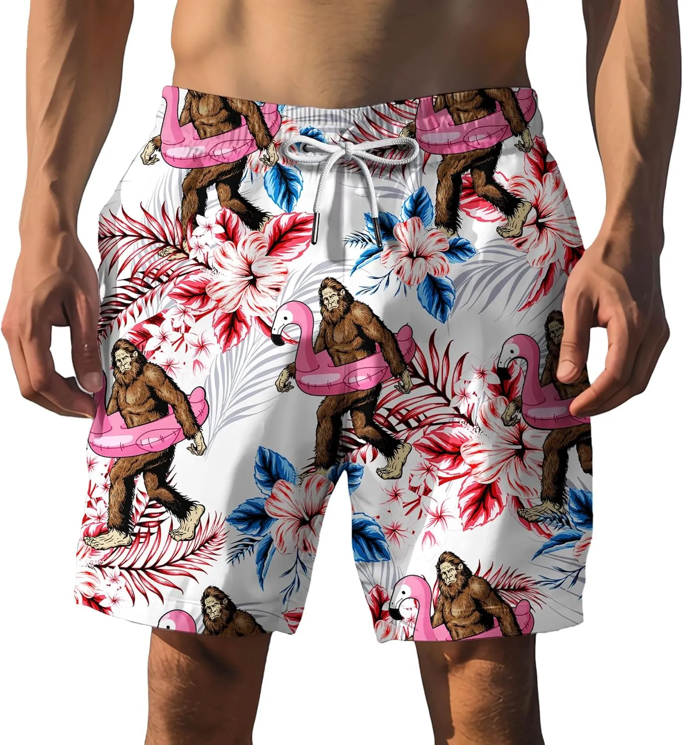 ACEPrints Funny Hawaiian Shorts for Men Casual Shorts Men Retro Hawaiian Mens Shorts Swim Shorts for Men Mens Swim Trunks