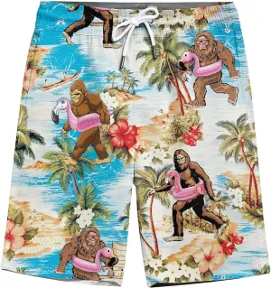 ACEPrints Funny Hawaiian Shorts for Men Casual Shorts Men Retro Hawaiian Mens Shorts Swim Shorts for Men Mens Swim Trunks