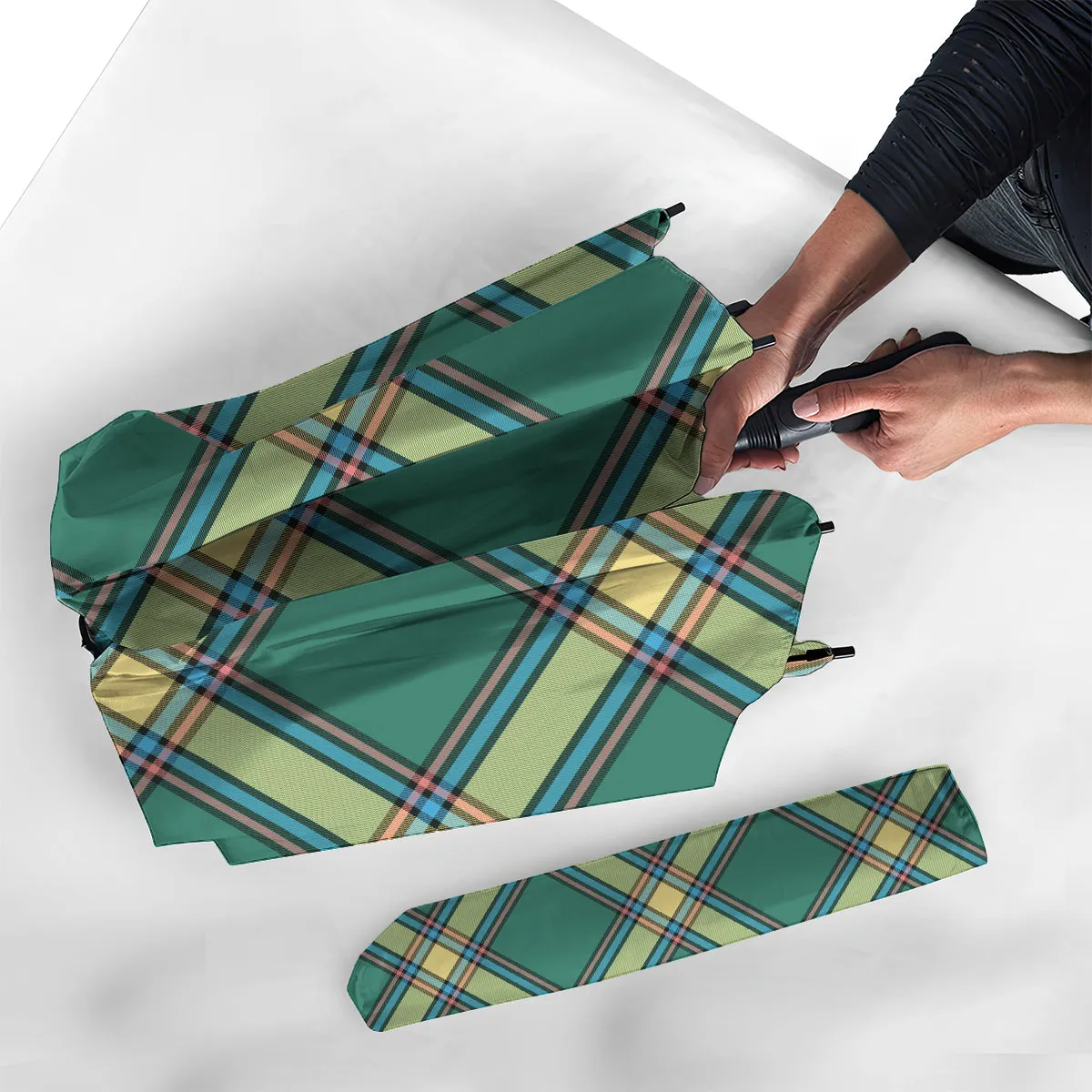 Alberta Province Canada Tartan Umbrella