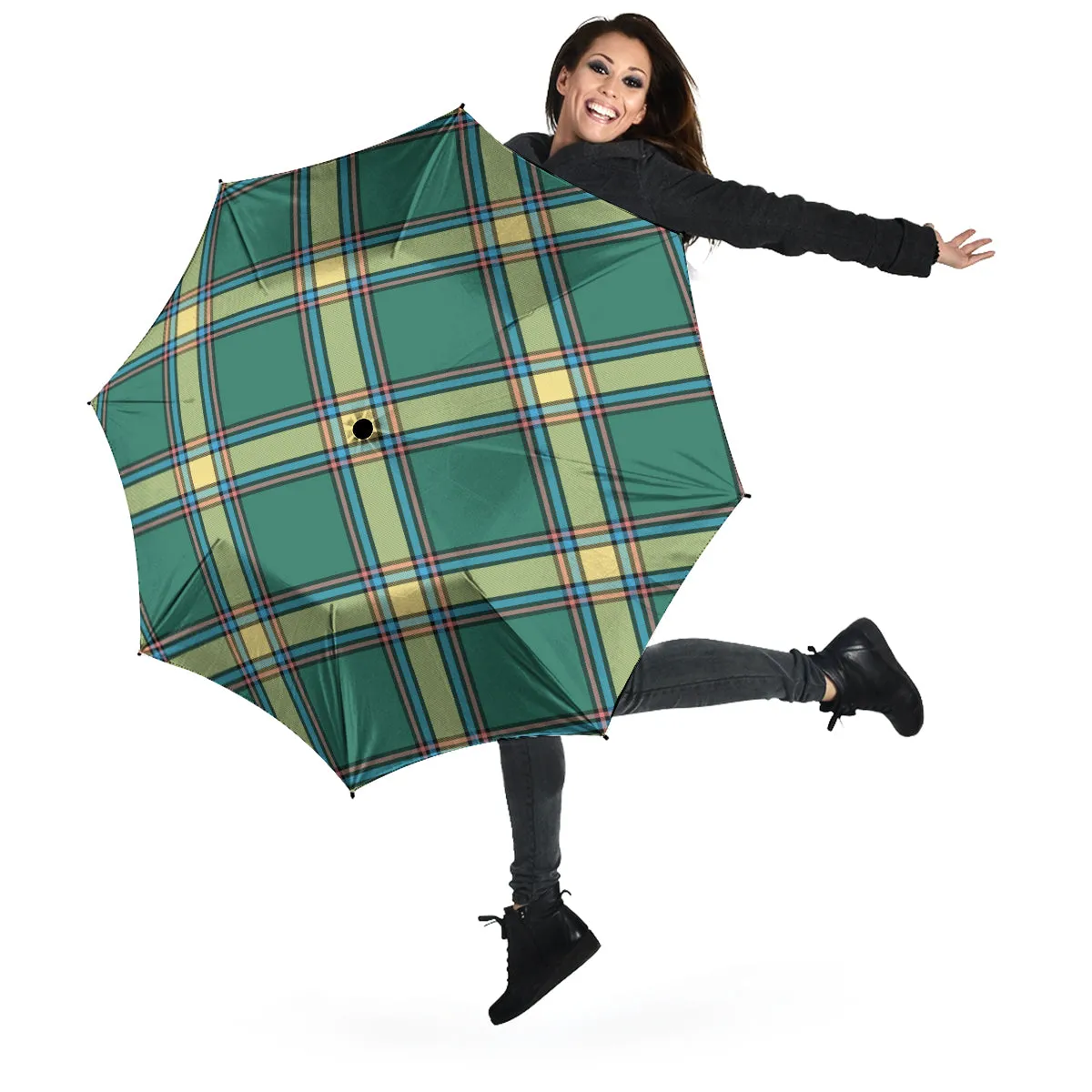 Alberta Province Canada Tartan Umbrella