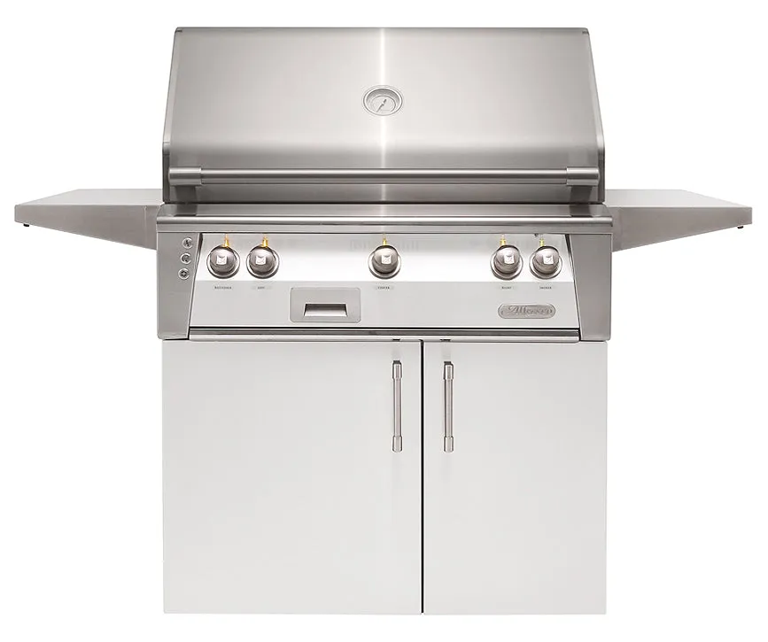Alfresco ALXE 36-Inch Freestanding Grill With Rotisserie