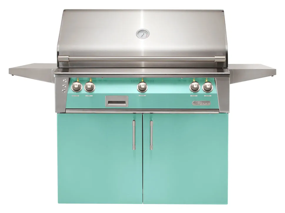 Alfresco ALXE 42-Inch Freestanding Grill With Rotisserie