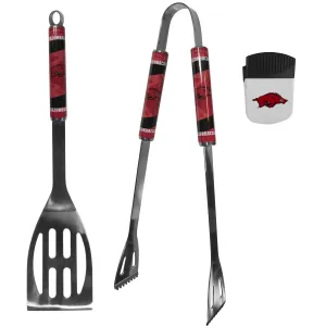 Arkansas Razorbacks 2 pc BBQ Set and Chip Clip