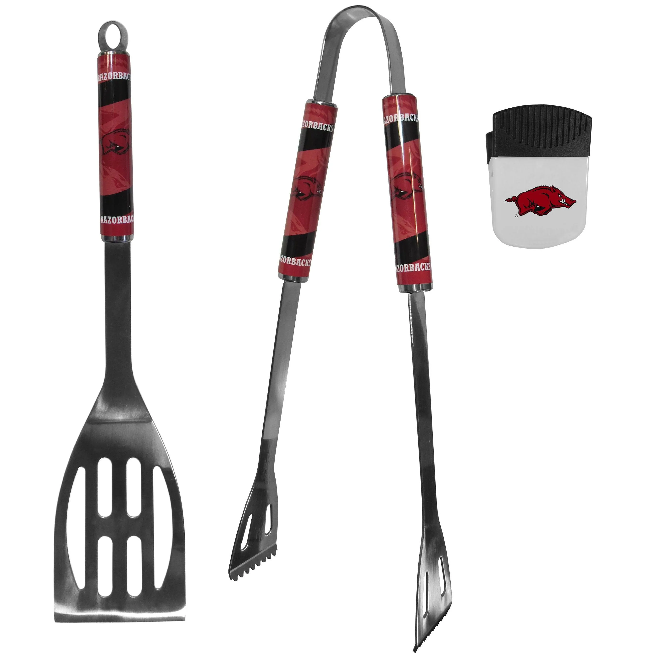 Arkansas Razorbacks 2 pc BBQ Set and Chip Clip