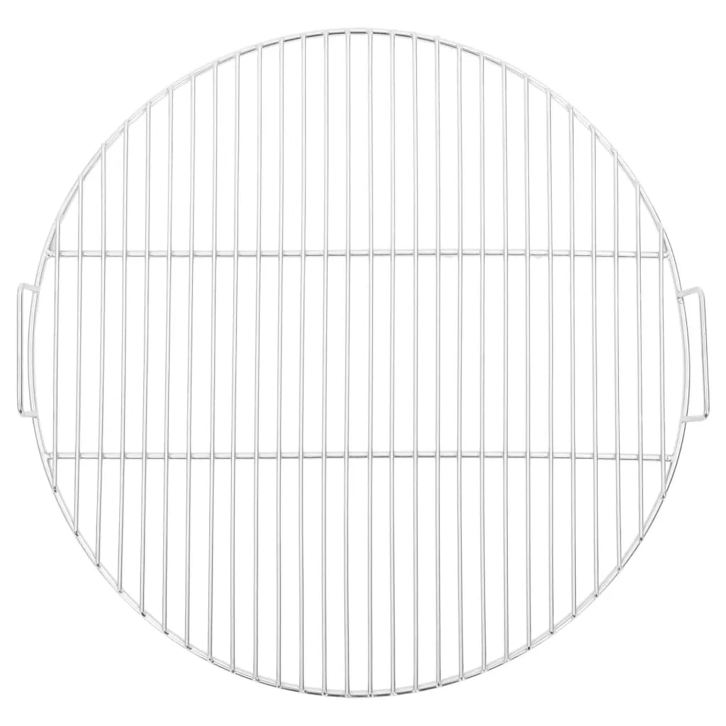 BBQ Grill Grate with Handles Round Ø54 cm 304 Stainless Steel