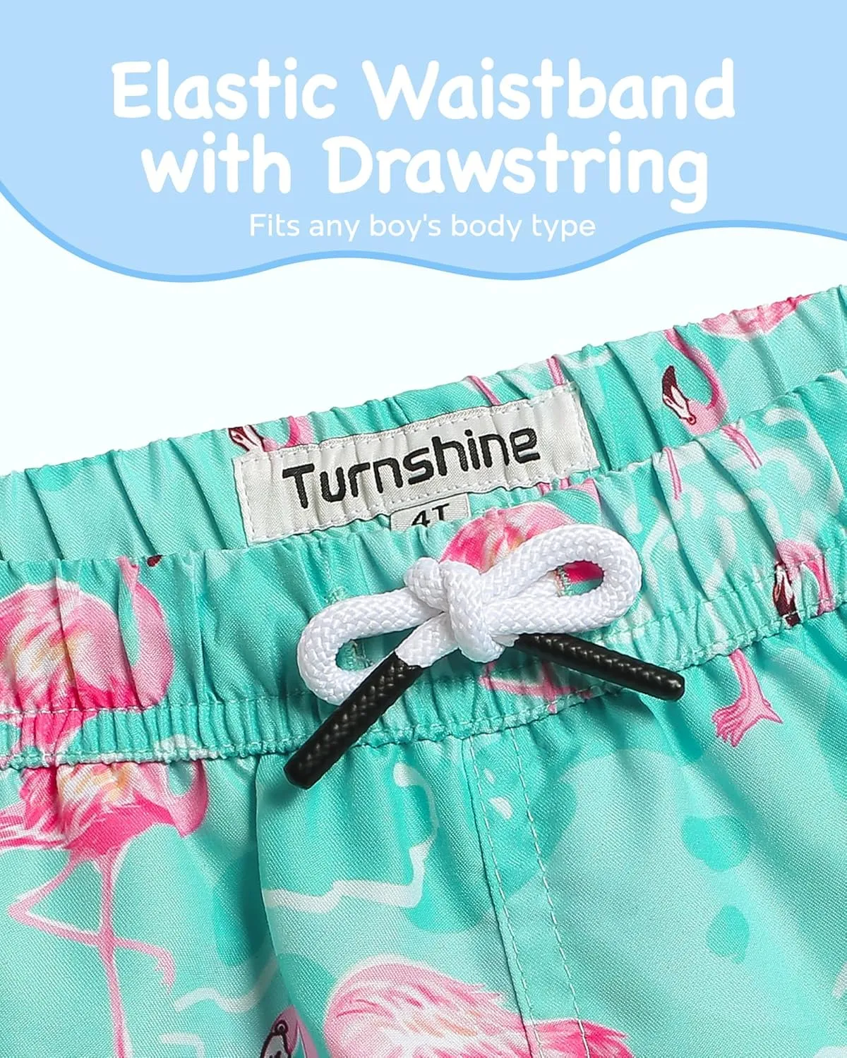 Boys Swim Trunks Toddler Swim Shorts with Mesh Lining Quick Dry Board Shorts Kids Bathing Suits Swimwear for 2-16T