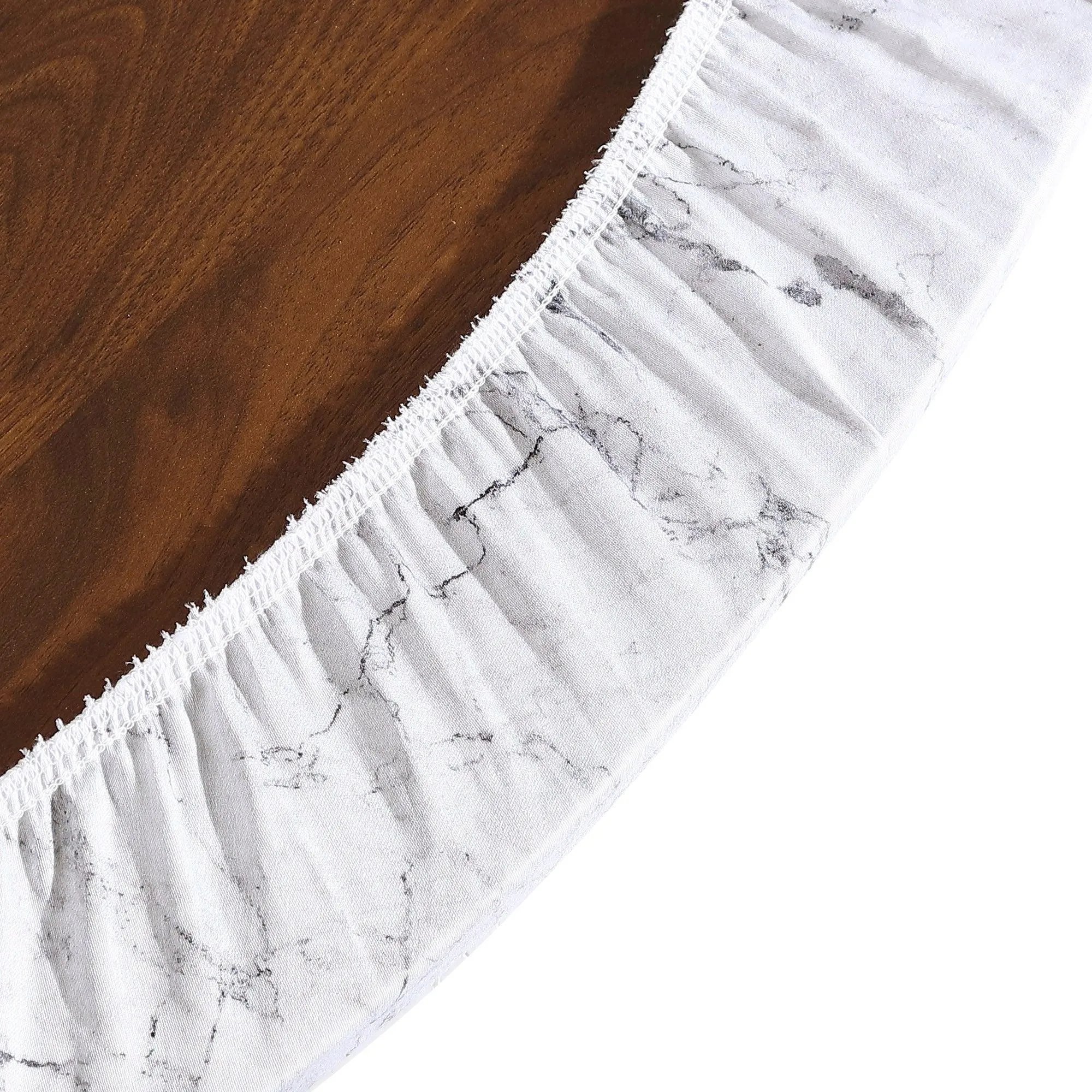 Brielle Home 100% Cotton Printed Fabric Fitted Table Cover