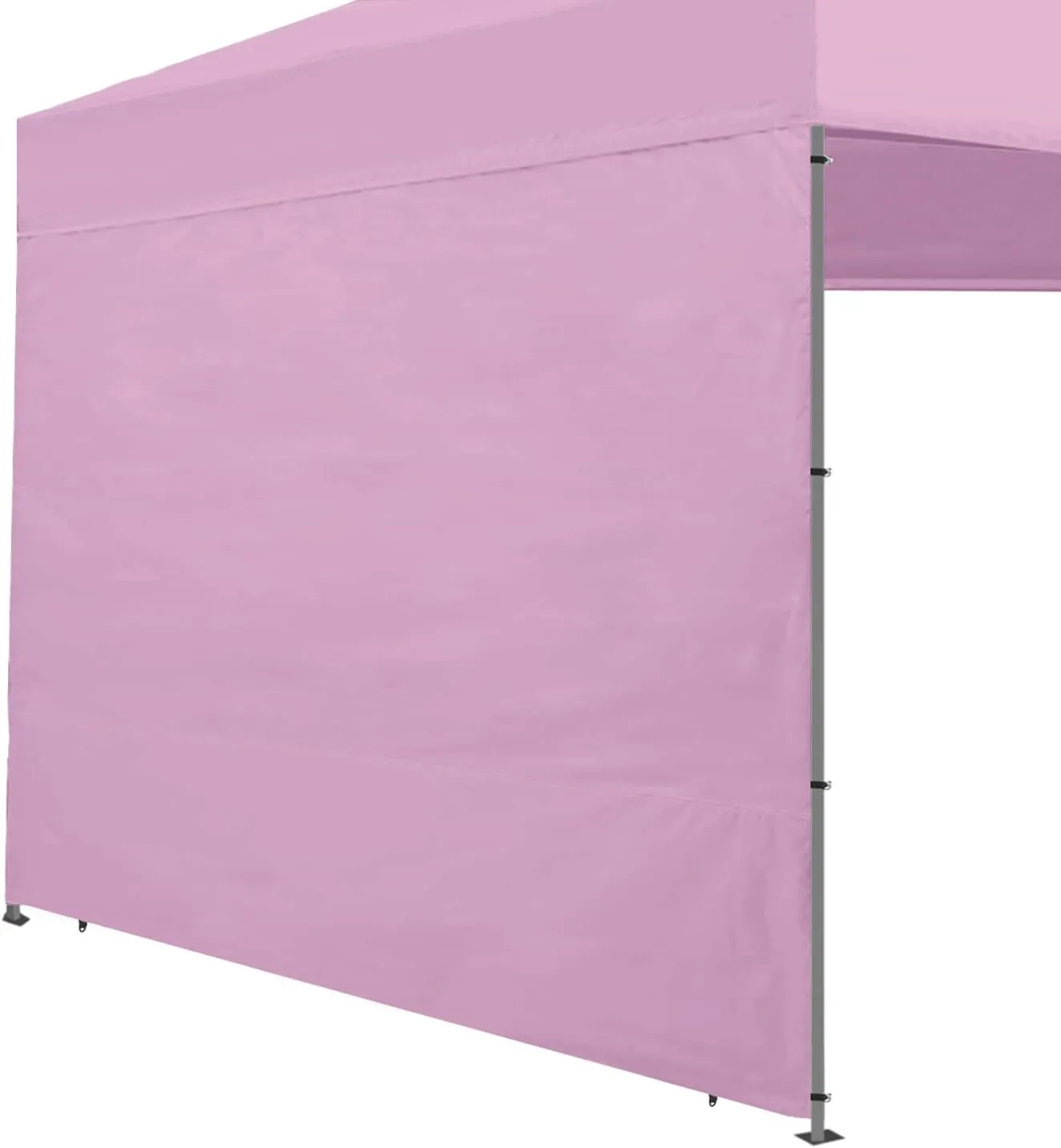 Canopy Tent Sidewalls for 1010 Pop Up Canopy, Instant Canopy SunWall with Waterproof and UV Protection Layer, Straight Leg Canopy Shade Wall, 1 Pack Sidewall Only(LightPink)