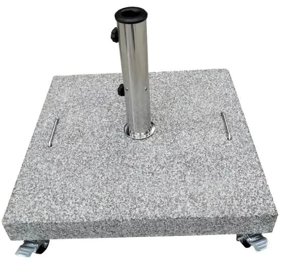 Casualife - 8' SQ Market Umbrella - Granite Base with wheels Included