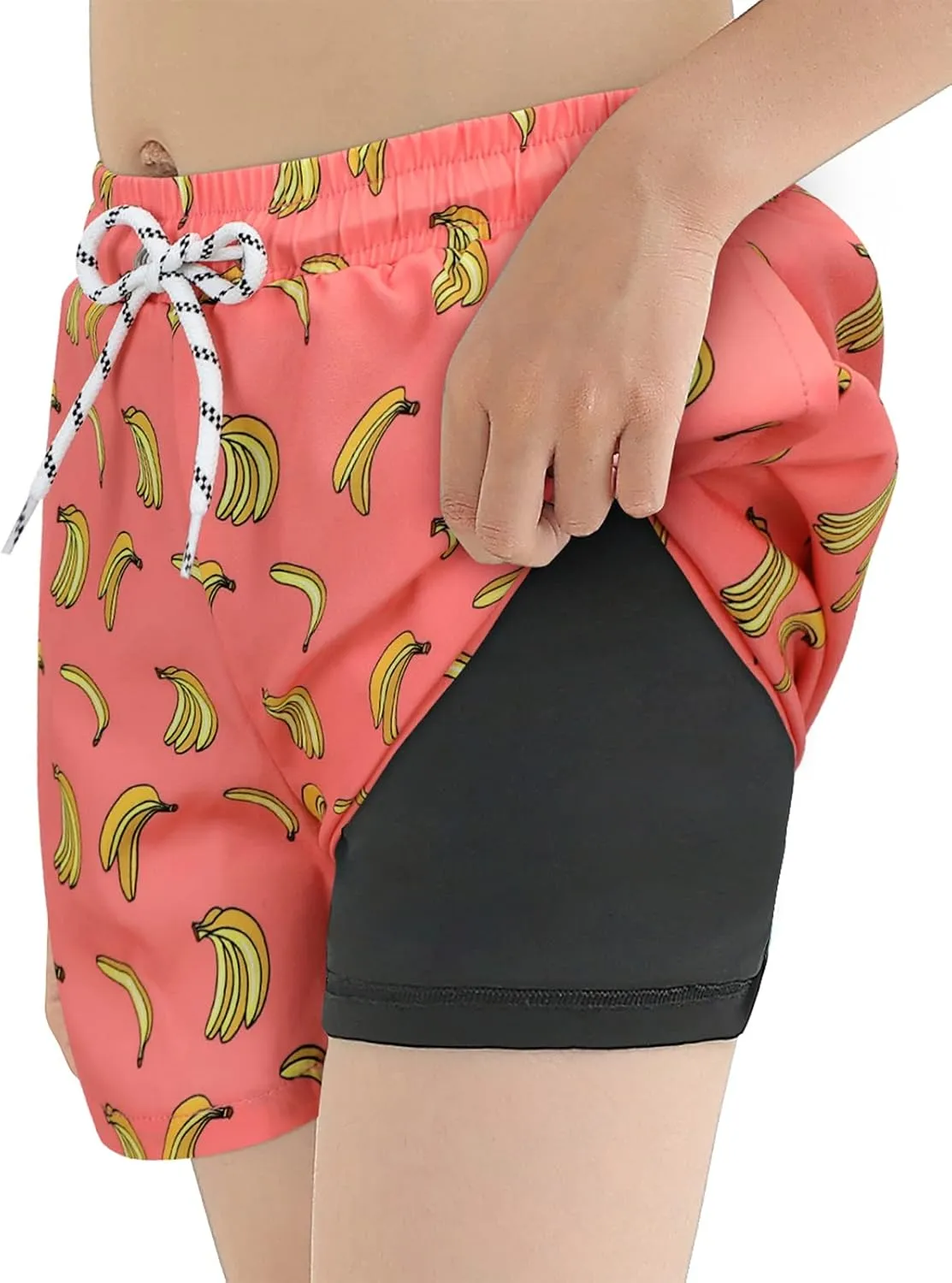 Century Star Boys Swim Trunks with Boxer Brief Liner Boys Swimwear Quick Dry Bathing Suit Toddler Swim Trunks