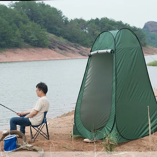 Clothes Changing Bathing Tent with Window, Single, Size: 190x120x120cm (Camouflage)