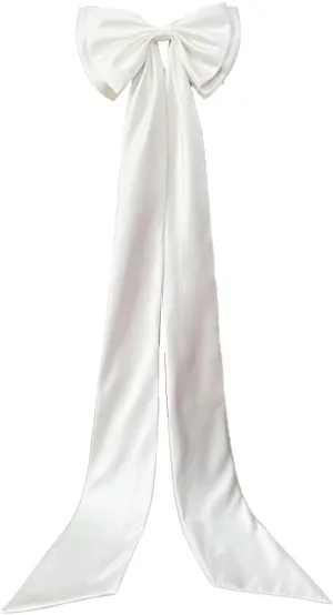 Detachable Bow with 59" Train for Dress Women