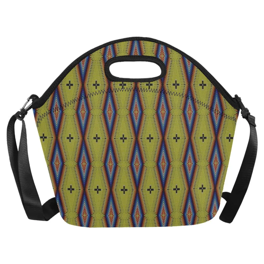 Diamond in the Bluff Yellow Neoprene Lunch Bag/Large