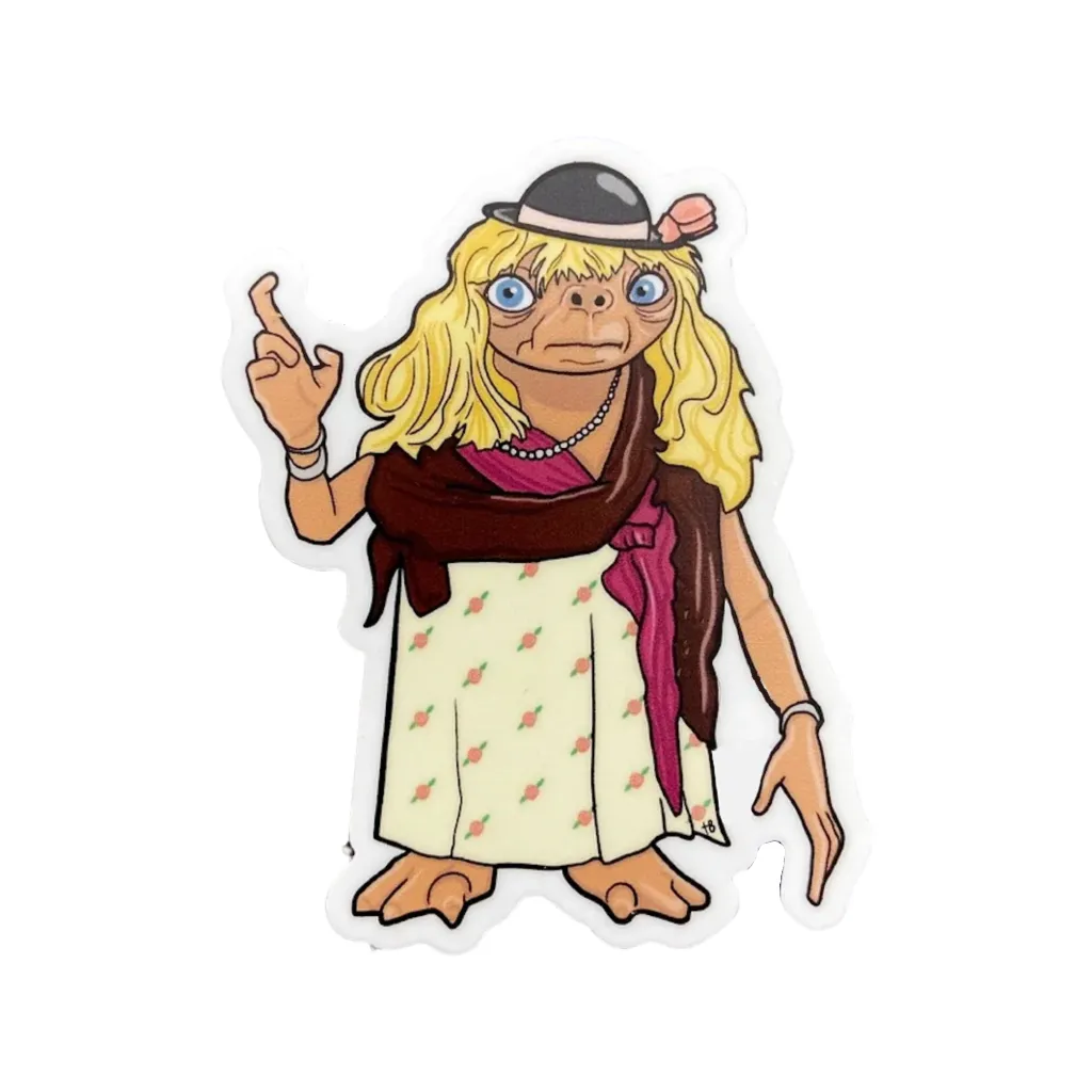 ET The Extra Terrestrial Sticker