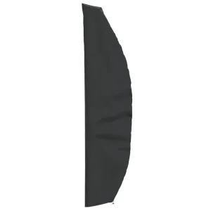 Garden Umbrella Cover Black 280x30/81/45 cm 420D Oxford