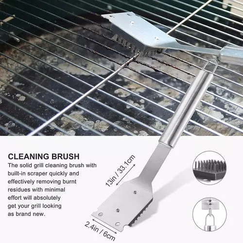 GOUTDOORS Outdoor Stainless Steel Barbeque BBQ Grilling Tools Set