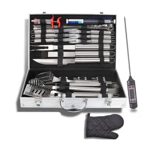 GOUTDOORS Outdoor Stainless Steel Barbeque BBQ Grilling Tools Set