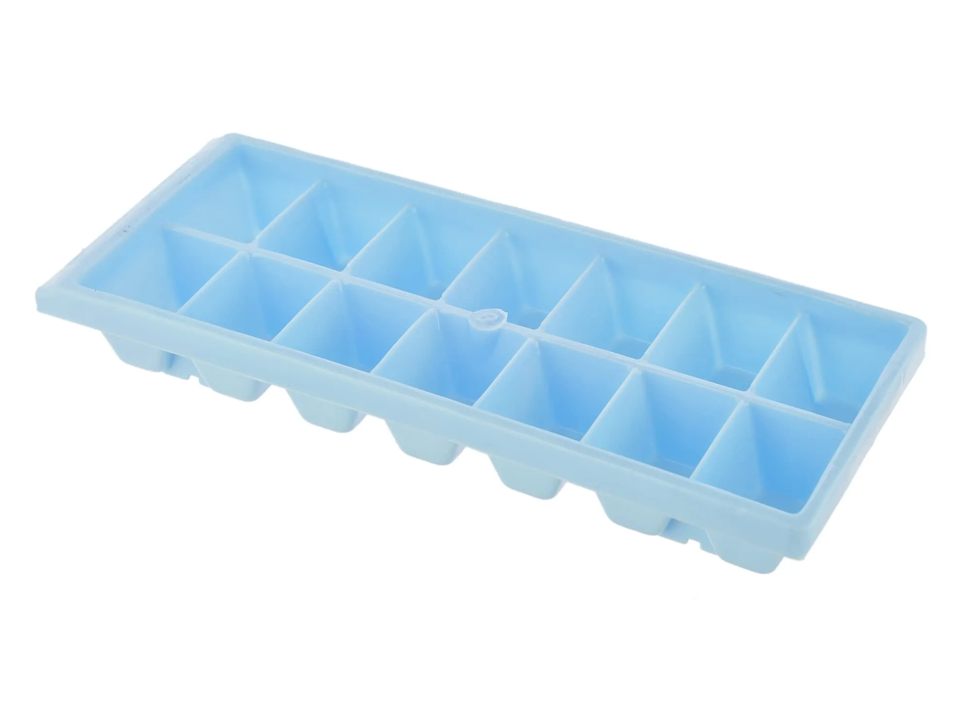 Heart Home Plastic Ice Cube Tray Set with 14 Section- Pack of 6 (Cream & Pink & Blue)-HS43HEARTH25797