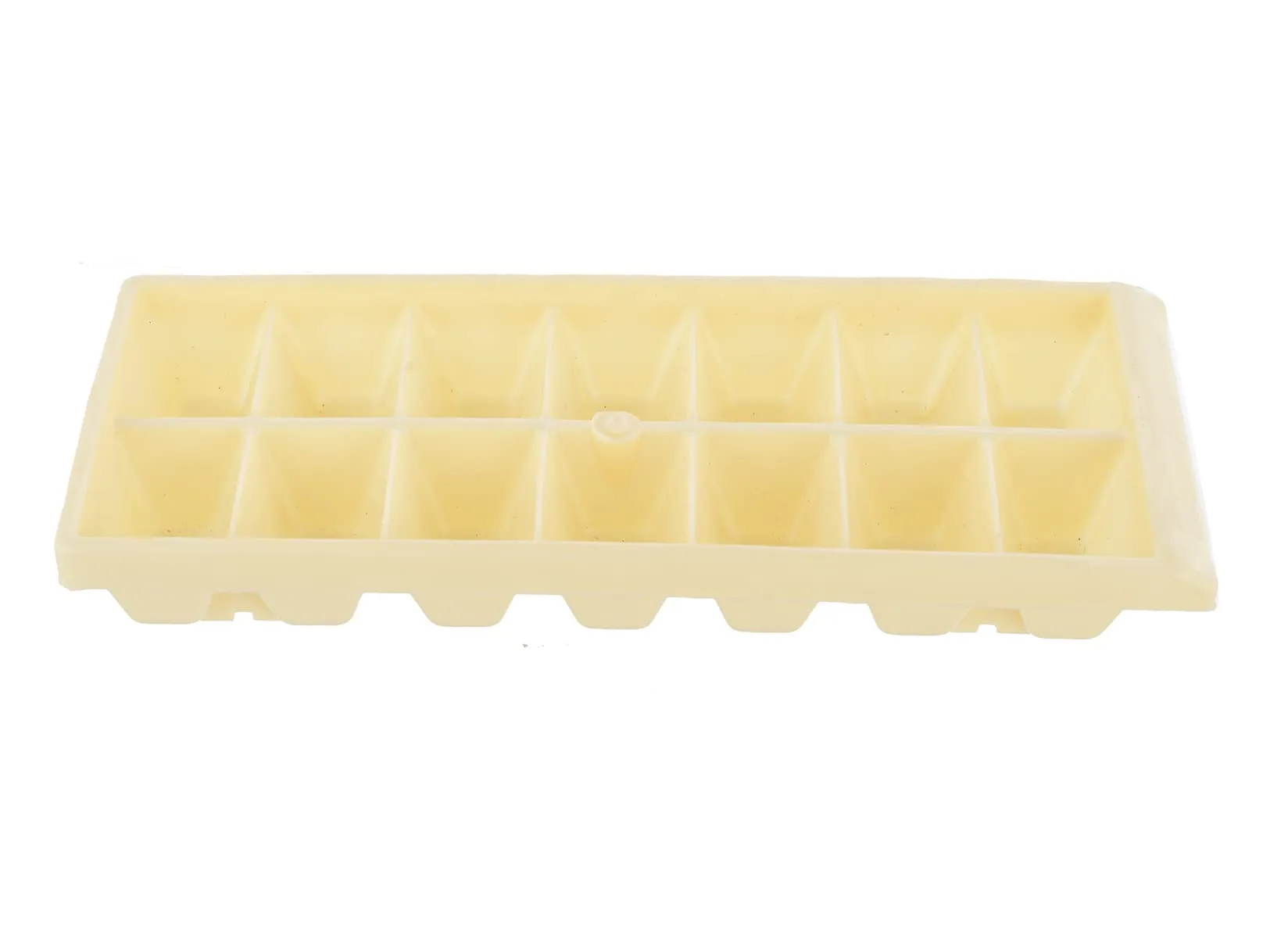 Heart Home Plastic Ice Cube Tray Set with 14 Section- Pack of 6 (Cream & Pink & Blue)-HS43HEARTH25797