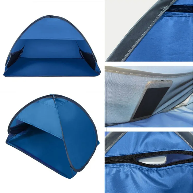 Indoor and Outdoor Automatic Quick Opening Sunshade Headrest Tent, Size: M 70x50x45cm(Red)