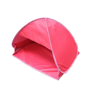Indoor and Outdoor Automatic Quick Opening Sunshade Headrest Tent, Size: M 70x50x45cm(Red)