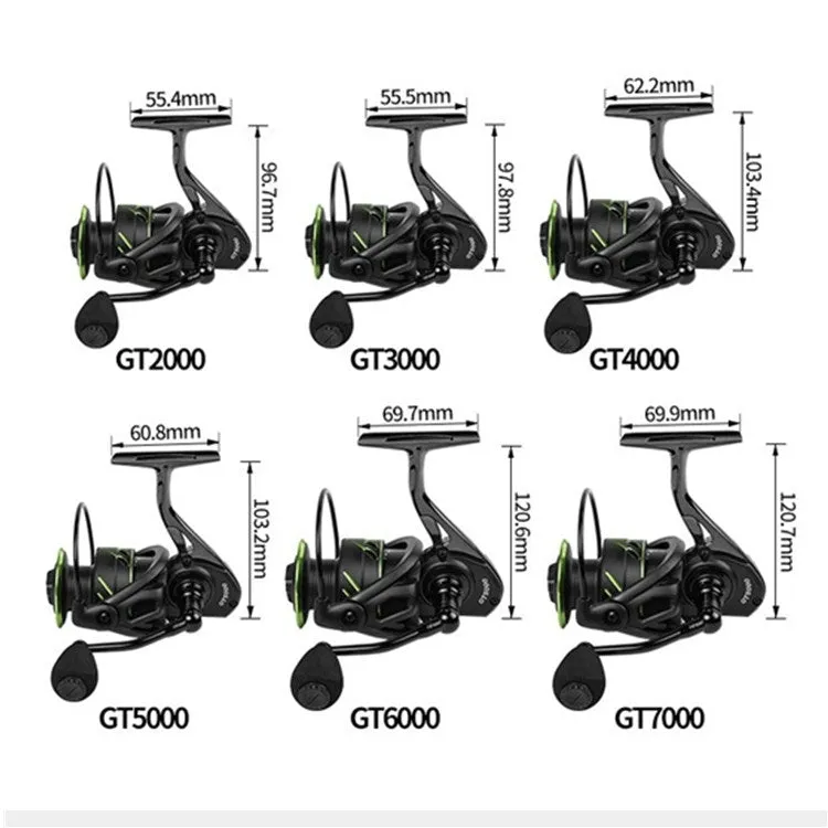 Linhu All-metal Spinning Wheel GT Long-range Caster Without Gap Sea Fishing Reel, Model:GT7000