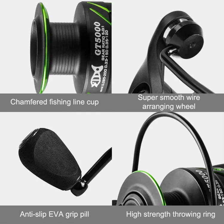 Linhu All-metal Spinning Wheel GT Long-range Caster Without Gap Sea Fishing Reel, Model:GT7000