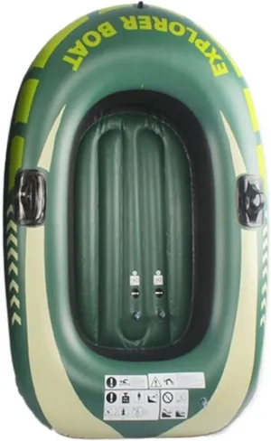 Lnflatable Boat Adults Inflatable Boat Canoe Fishing Boat with Double1/2/3 Person Outdoor Rafting Fishing Boats Raft Lake Comfortable (1 Person)