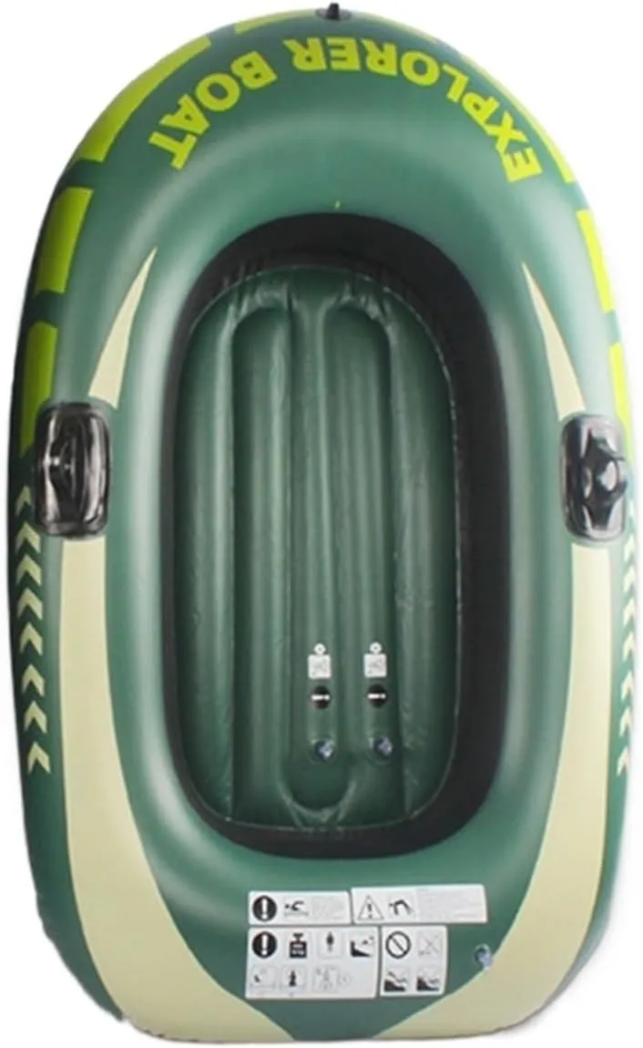 Lnflatable Boat Adults Inflatable Boat Canoe Fishing Boat with Double1/2/3 Person Outdoor Rafting Fishing Boats Raft Lake Comfortable (1 Person)