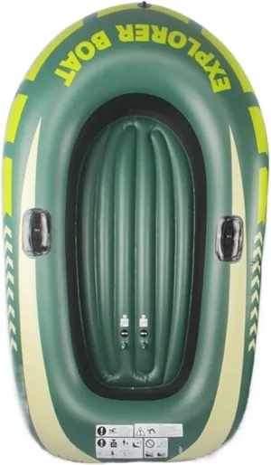 Lnflatable Boat Adults Inflatable Boat Canoe Fishing Boat with Double1/2/3 Person Outdoor Rafting Fishing Boats Raft Lake Comfortable (2 Person)