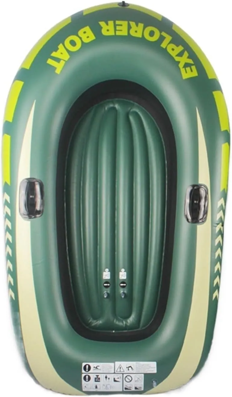 Lnflatable Boat Adults Inflatable Boat Canoe Fishing Boat with Double1/2/3 Person Outdoor Rafting Fishing Boats Raft Lake Comfortable (2 Person)