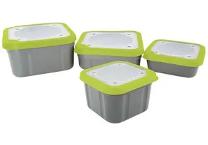 Matrix 1L 2pt Grey/Lime Compact Solid Top Bait Tub