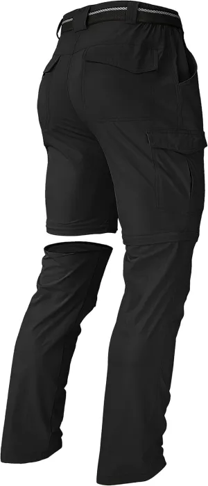 Men's Hiking Pants Convertible Zip Off Lightweight Waterproof Quick Dry Outdoor Fishing Travel Safari Camping