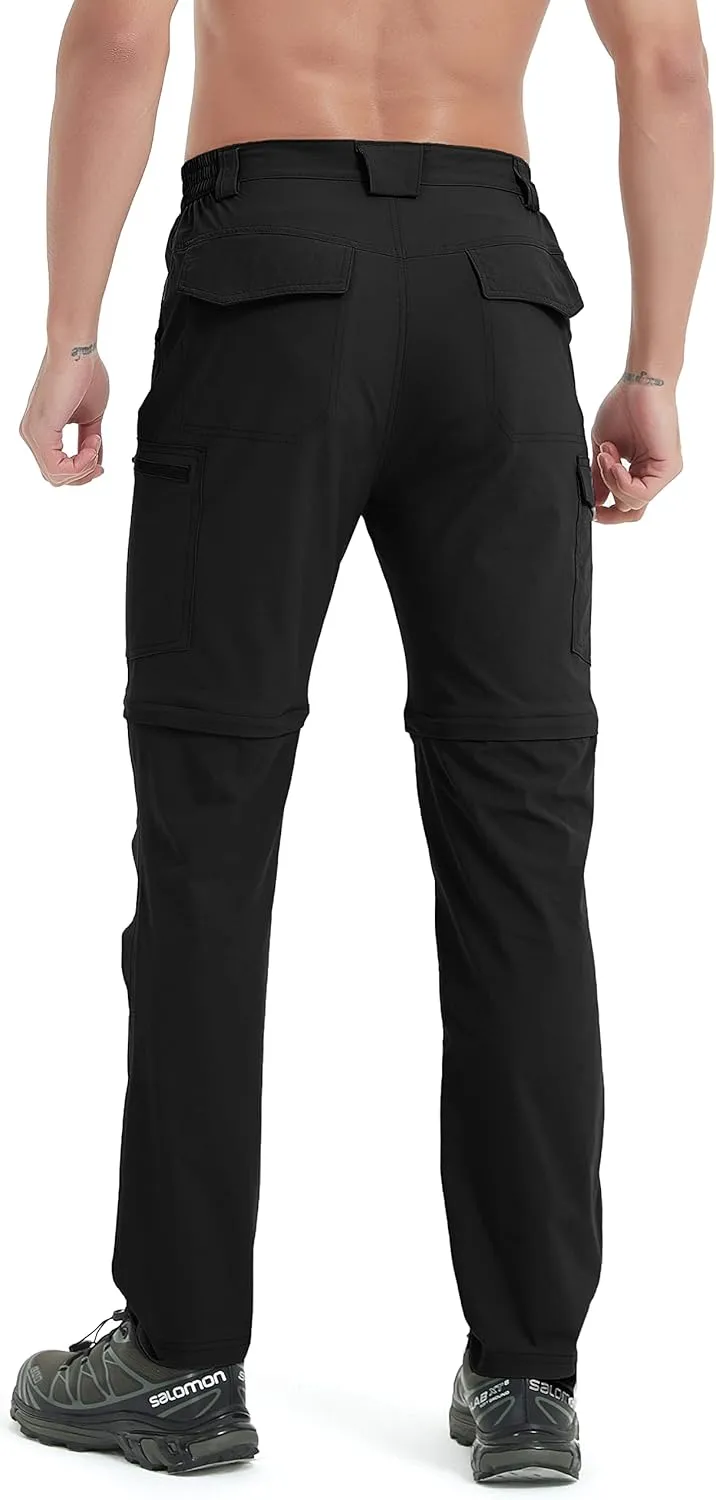 Men's Hiking Pants Convertible Zip Off Lightweight Waterproof Quick Dry Outdoor Fishing Travel Safari Camping