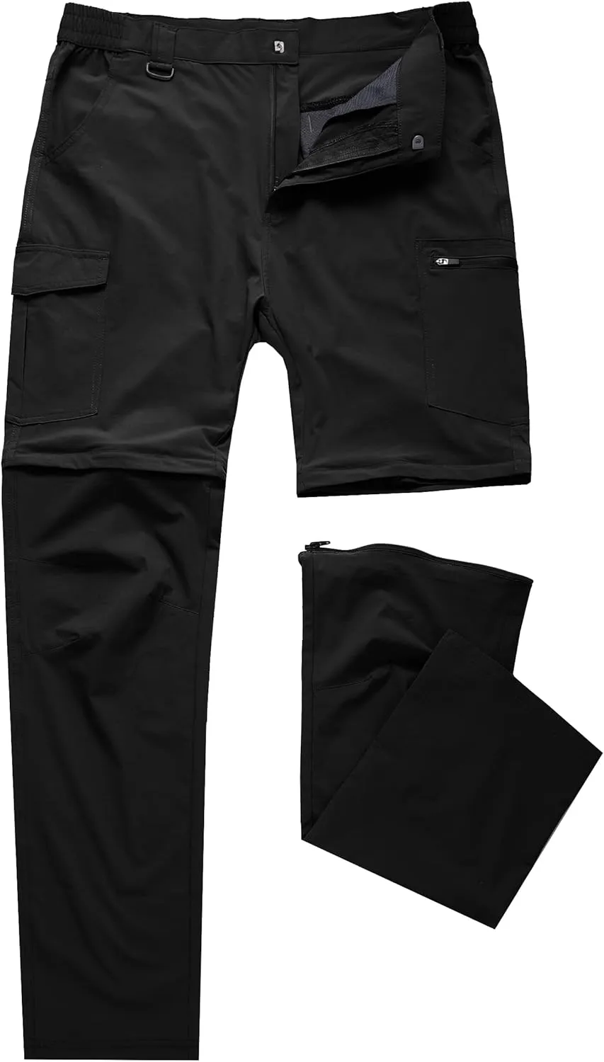 Men's Hiking Pants Convertible Zip Off Lightweight Waterproof Quick Dry Outdoor Fishing Travel Safari Camping
