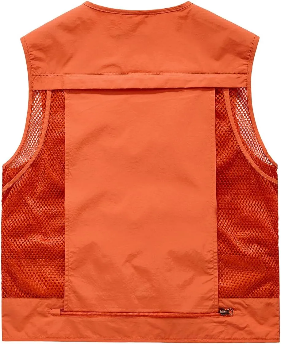 Men's Outdoor Fishing Work Safari Travel Photo Cargo Vest Outdoor Fishing Vest