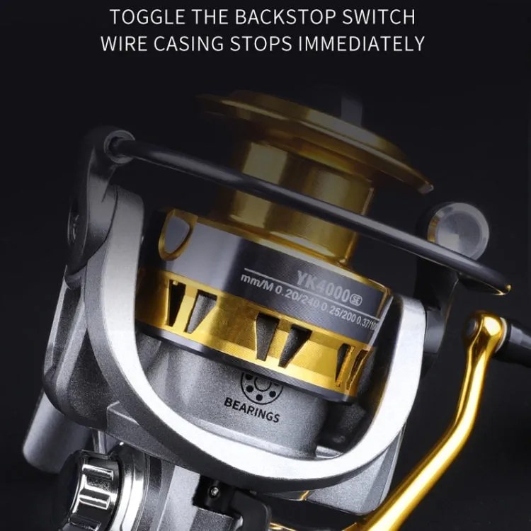 Metal Spinning Wheel Fishing Reel Casting Sea Rod Wheel, Style: YK5000 (EVA Grip)