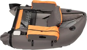 nflatable Fishing Boat Inflatable Boat Set with a Hand Air Pump Outdoor Inflatable Raft for Fishing Rafting and Exploring Adjustable Seats with Backrest (286.6lbs Load Capacity Gray)